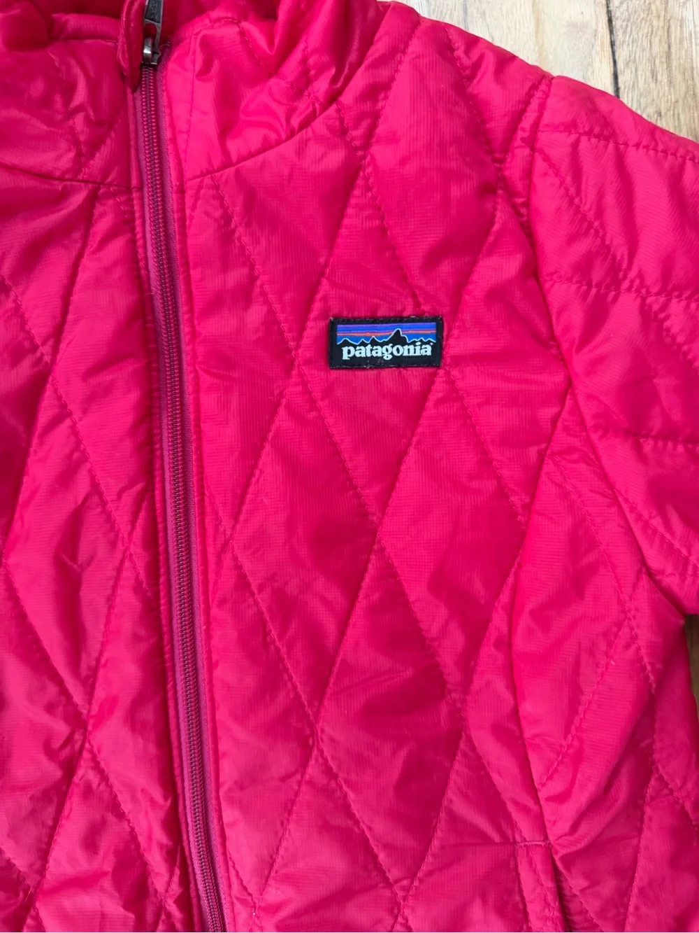Patagonia Girls XS 5-6 Red Nano Puff Quilted Insulated Jacket